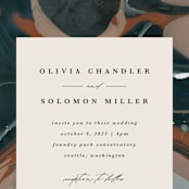 "Love Story" - Wedding Invitations in Turquoise by Kate Ahn - Close-Up