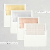 "Love Story" - Wedding Invitations in Turquoise by Kate Ahn - Envelope Liner Options