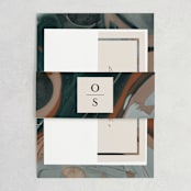 "Love Story" - Wedding Invitations in Turquoise by Kate Ahn - Assembled