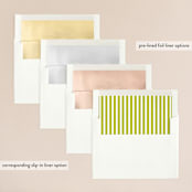 "float + celebrate" - Wedding Invitations in Celery by Float Paperie - Envelope Liner Options