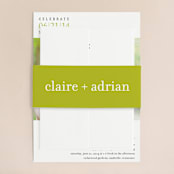 "float + celebrate" - Wedding Invitations in Celery by Float Paperie - Assembled