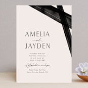 "Inky" - Wedding Invitations in Onyx by Inkblot Design - Front