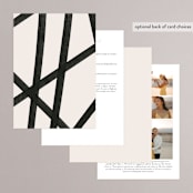 "Inky" - Wedding Invitations in Onyx by Inkblot Design - Back of Card