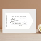"Destination" - Wedding Invitations in Mist by Lori Wemple - Front