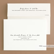 "Destination" - Wedding Invitations in Mist by Lori Wemple - FREE Recipient Addressing