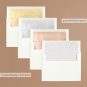 "Destination" - Wedding Invitations in Mist by Lori Wemple - Envelope Liner Options