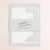 "Destination" - Wedding Invitations in Mist by Lori Wemple - Assembled