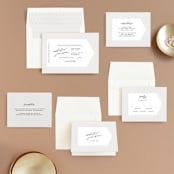 "Destination" - Wedding Invitations in Mist by Lori Wemple - Invitation Suite