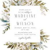 "Wedding Festive" - Wedding Invitations in Frost by Chris Griffith - Close-Up