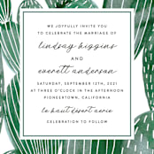 "Painted Cacti" - Wedding Invitations in Cactus by Olivia Raufman - Close-Up
