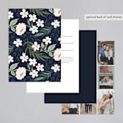 "Floral Edged Frame" - Wedding Invitations in Royal by Alethea and Ruth - Back of Card
