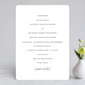 "Understated Elegance" - Wedding Invitations in Cotton by Kimberly FitzSimons - Front