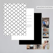 "Understated Elegance" - Wedding Invitations in Cotton by Kimberly FitzSimons - Back of Card