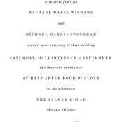 "Understated Elegance" - Wedding Invitations in Cotton by Kimberly FitzSimons - Close-Up