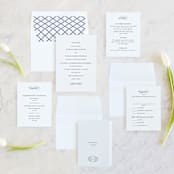 "Understated Elegance" - Wedding Invitations in Cotton by Kimberly FitzSimons - Invitation Suite