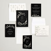 "Enchanted fields" - Wedding Invitations in Noir by Jennifer Wick - Invitation Suite