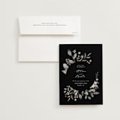 "Enchanted fields" - Wedding Invitations in Noir by Jennifer Wick - Invitation with Envelope