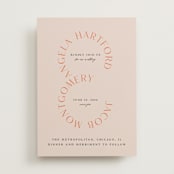 "ampersand names" - Wedding Invitations in Carrot by Lori Wemple - Front