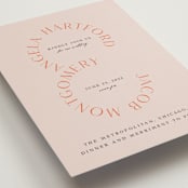 "ampersand names" - Wedding Invitations in Carrot by Lori Wemple - Detail
