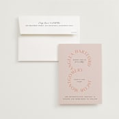 "ampersand names" - Wedding Invitations in Carrot by Lori Wemple - Invitation with Envelope