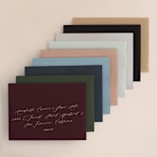 "Watercolor Floral" - Wedding Invitations in Olive by Yao Cheng Design - Colored Envelopes Available