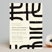 "Crossroads" - Wedding Invitations in Ink by Iveta Angelova - Front