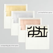 "Crossroads" - Wedding Invitations in Ink by Iveta Angelova - Envelope Liner Options