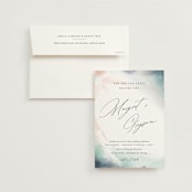 "One Path" - Wedding Invitations in Beach by Pixel and Hank - Invitation with Envelope
