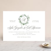 "Botanical Seal" - Wedding Invitations in Pastel by Kristen Smith - Front