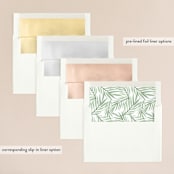 "Botanical Seal" - Wedding Invitations in Pastel by Kristen Smith - Envelope Liner Options