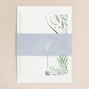 "Botanical Seal" - Wedding Invitations in Pastel by Kristen Smith - Assembled