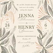 "Unity" - Wedding Invitations in Burnt Sienna by Jen Owens - Close-Up