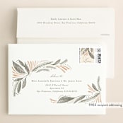 "Unity" - Wedding Invitations in Burnt Sienna by Jen Owens - FREE Recipient Addressing