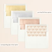 "Unity" - Wedding Invitations in Burnt Sienna by Jen Owens - Envelope Liner Options