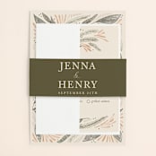 "Unity" - Wedding Invitations in Burnt Sienna by Jen Owens - Assembled