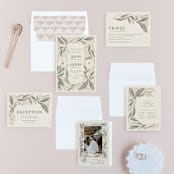 "Unity" - Wedding Invitations in Burnt Sienna by Jen Owens - Invitation Suite