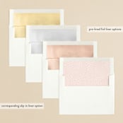 "Casablanca" - Wedding Invitations in Blush by Lori Wemple - Envelope Liner Options