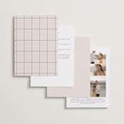 "Aesthetic" - Wedding Invitations in Blush by Liz Conley - Back of Card