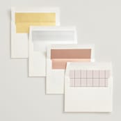"Aesthetic" - Wedding Invitations in Blush by Liz Conley - Envelope Liner Options