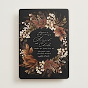 "Falling into Love" - Wedding Invitations in Rustic by Chris Griffith - Front