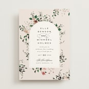 "Wildflower" - Wedding Invitations in Almond by Leah Bisch - Front