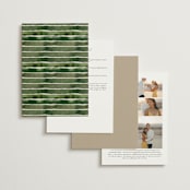 "Wildflower" - Wedding Invitations in Almond by Leah Bisch - Back of Card Options