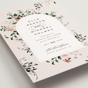 "Wildflower" - Wedding Invitations in Almond by Leah Bisch - Detail