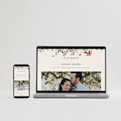 "Wildflower" - Wedding Invitations in Almond by Leah Bisch - FREE Wedding Website