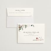 "Wildflower" - Wedding Invitations in Almond by Leah Bisch - FREE Recipient Addressing