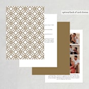 "Flourish" - Wedding Invitations in Antique by Jennifer Postorino - Back of Card
