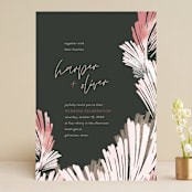 "lush romance" - Wedding Invitations in Palm by Robin Ott - Front