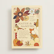"Nouveau Love" - Wedding Invitations in Umber by Morgan Ramberg - Front