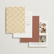 "Nouveau Love" - Wedding Invitations in Umber by Morgan Ramberg - Back of Card Options