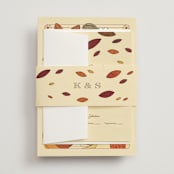 "Nouveau Love" - Wedding Invitations in Umber by Morgan Ramberg - Assembled with Belly Band